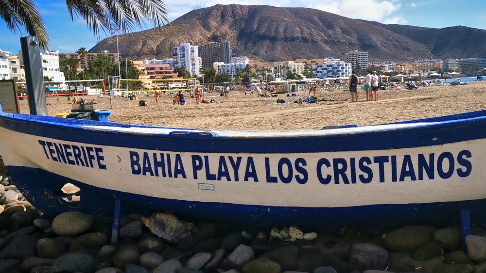 Playa de Los Cristianos na Teneryfie